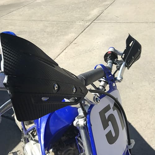 Miniatura 6 de Paramanos universales de aluminio para motocicleta, 7/8 pulgadas, 0.866 in y 1 1/8 pulgadas, 1.102 in, para todoterreno, ATV y motocross, color negro