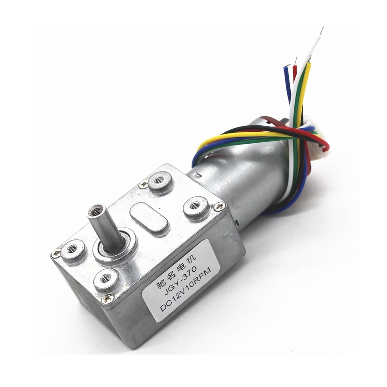 Mały silnik, silnik elektryczny, silnik napędowy, mini silnik, silnik RC, mały silnik, JGY371 24 V 2 obr./min do 150 obr./min Niska prędkość i wysoki moment obrotowy W pełni metalowy enkoder skrzyni b