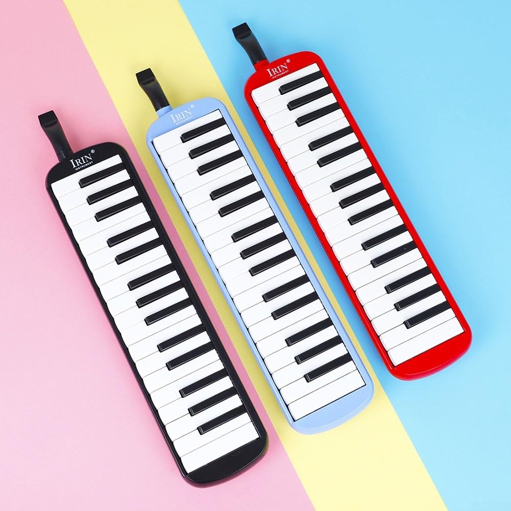 Ensemble de mélodicas portable à 32 touches, parfait pour les performances solo et l'apprentissage de la musique, sac inclus (vert)