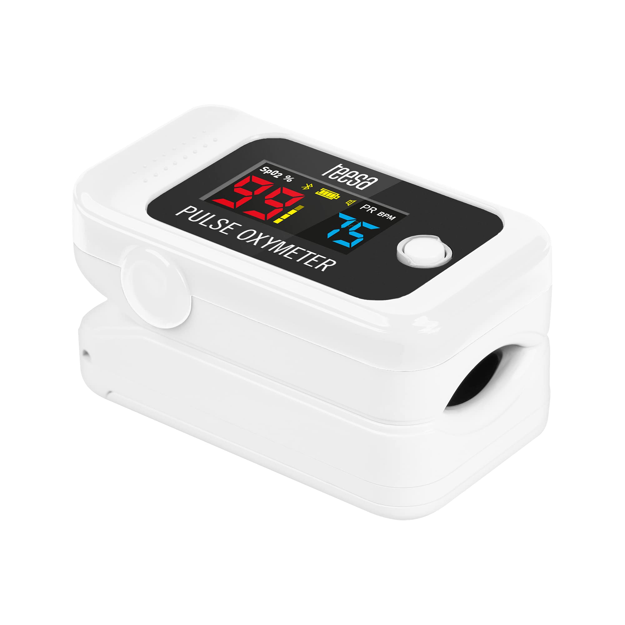 Oxymètre de pouls doigt BT PX70 Teesa TSA8071 Saturation / Mesure de la fréquence cardiaque / Bluetooth