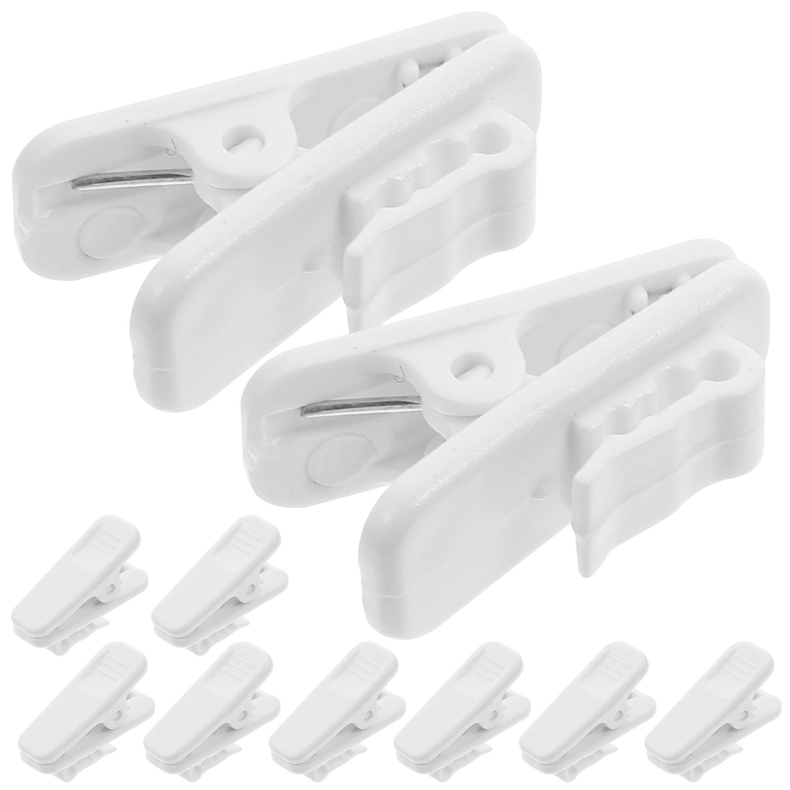 10 Stück Kopfhörerkabelklemmen Weiß Kabelclips für Headset Kabel Leichtes Befestigungszubehör für Musik Unterwegs und Büro