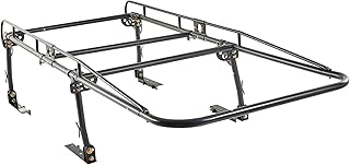 Universal Steel Over-Cab Truck Bed Rack Contractor Pickup Lumber Full Size Rack Adjustable for Kayak, Ladder, Surfboard, Lumber