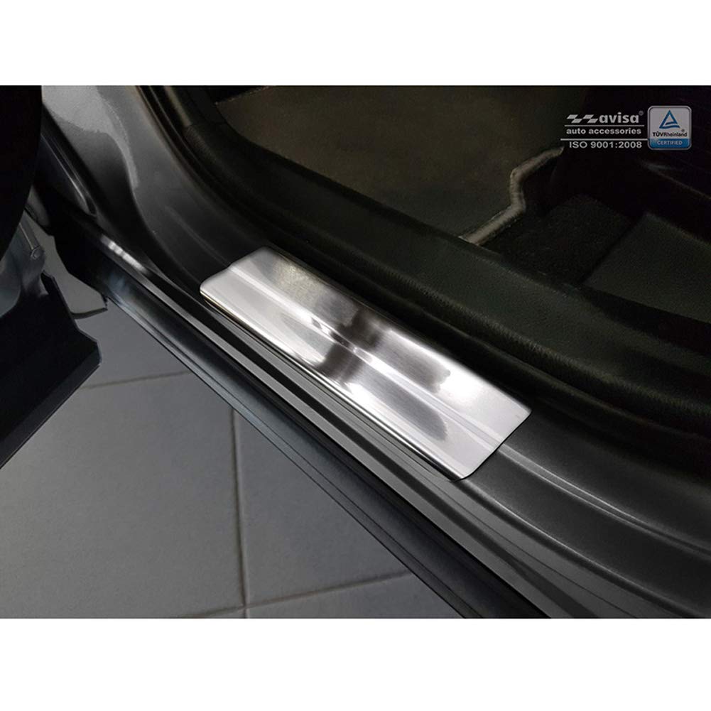 Avisa 2/23007 INOX ochraniacze progów drzwi C-HR 2016-'Hybrid' -4-częściowy, niebieski