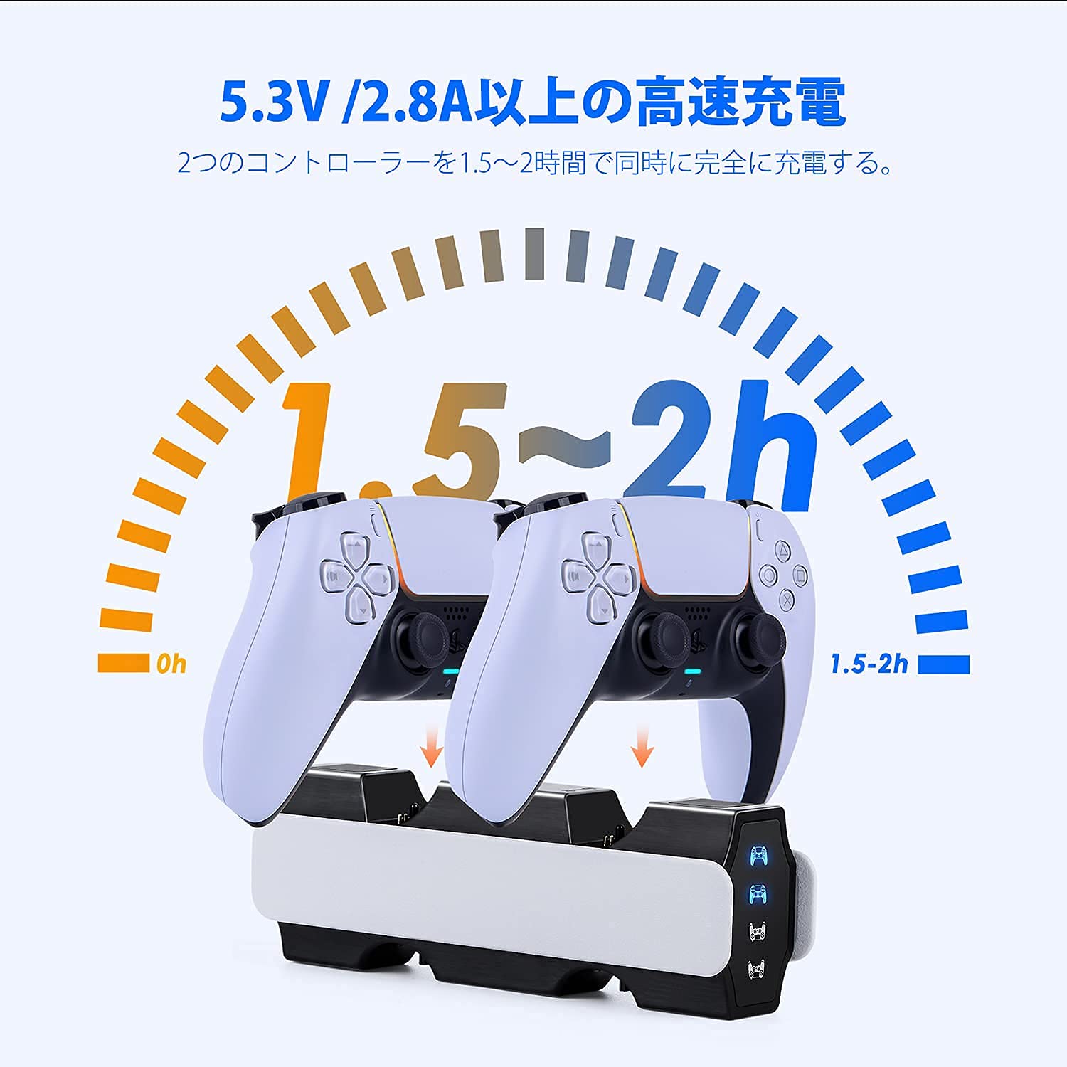 Amazon.co.jp: PS4 / PS5 コントローラー 充電器 ュアル急速充電設計