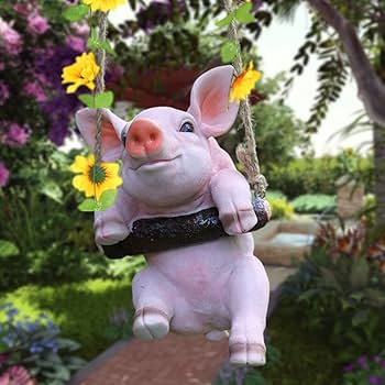 置物 もののけ巨大豚 Amazon.co.jp: excvalues 豚の像 面白い揺れる豚の置物 ひまわり