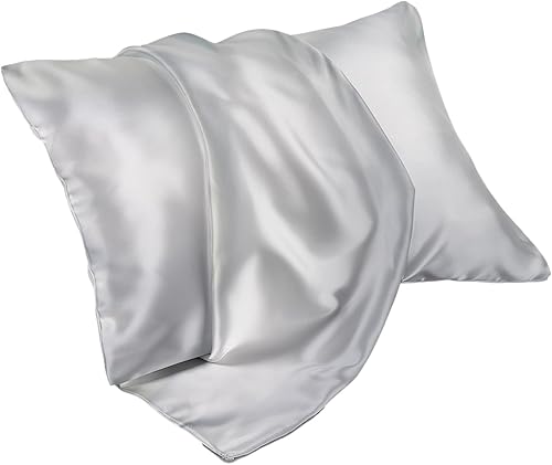 Funda de almohada de satén, ultra suave y acogedora, más suave que la seda para cabello y piel, funda de almohada corporal de 20 x 26 pulgadas con