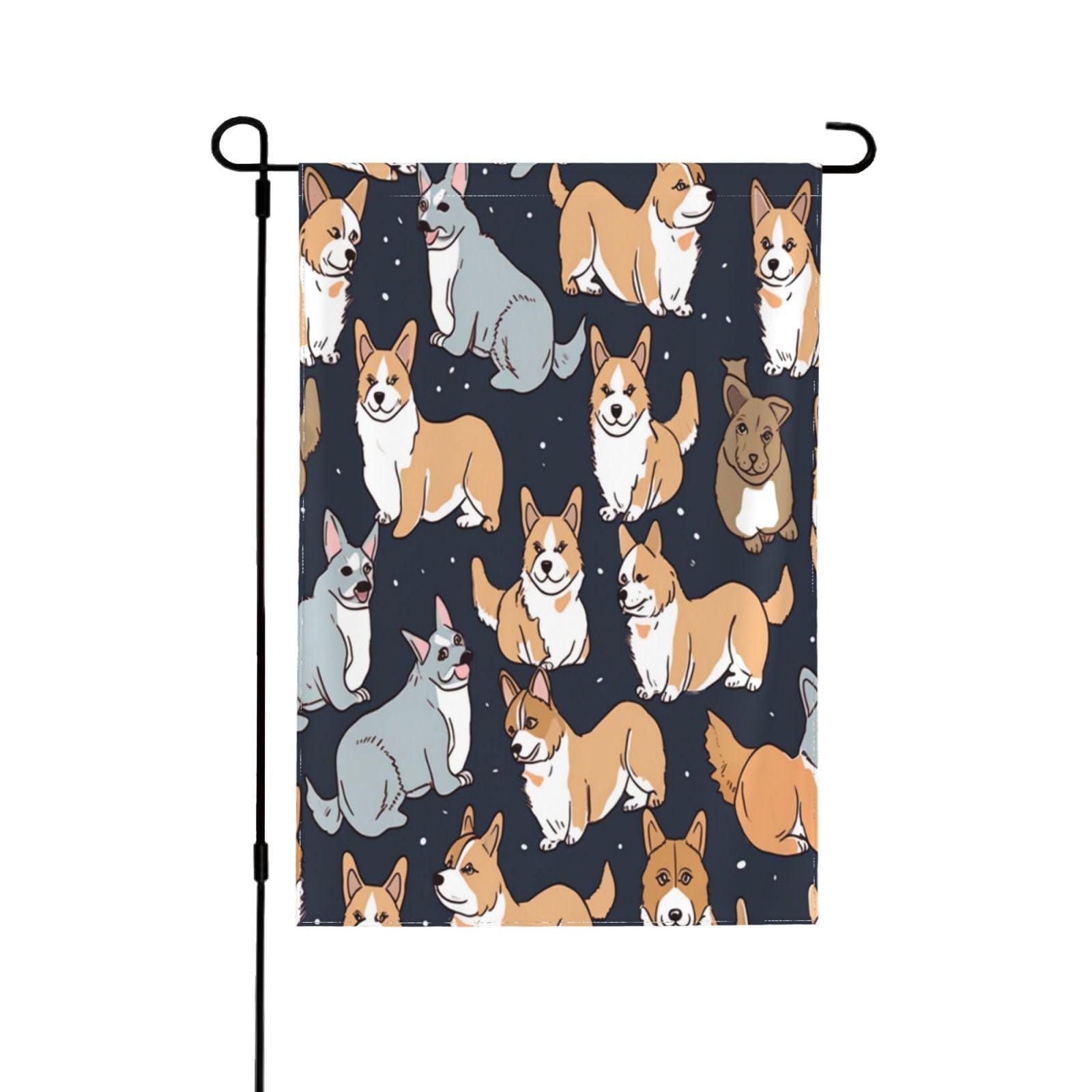 Drapeau de jardin corgi pour décorer votre porche et votre pelouse cet été