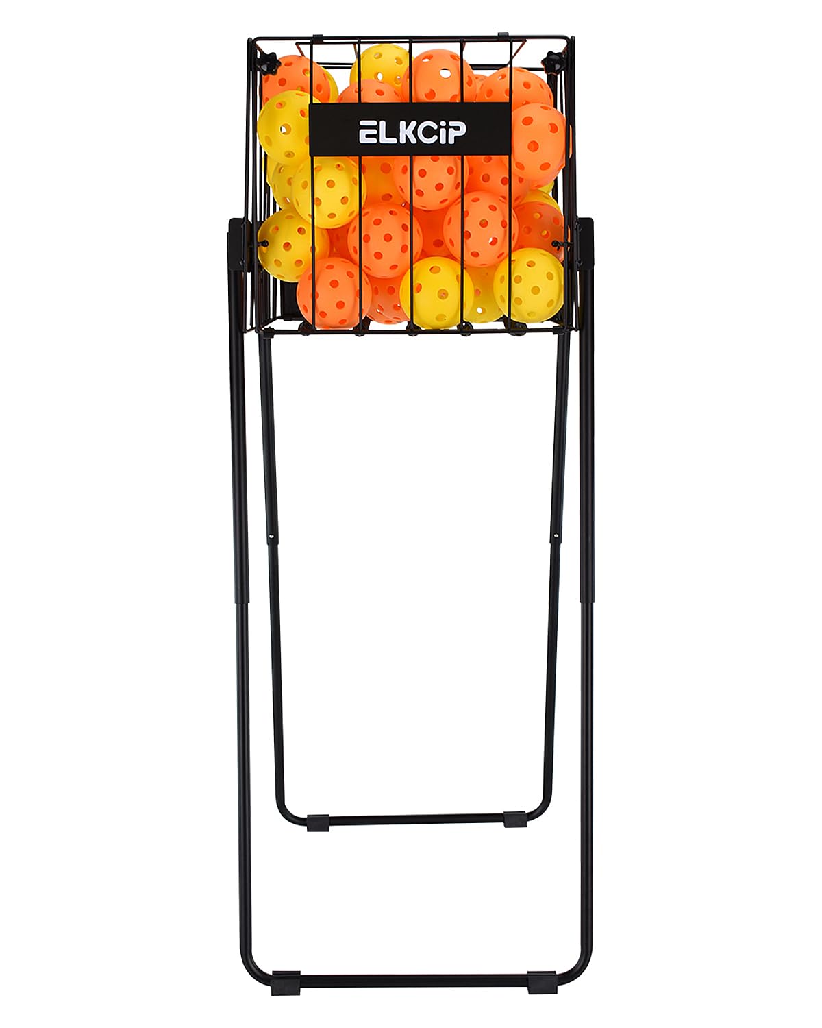 ELKCIP Portable Pickleball & Tennis Ball Collector - Pickleball Retriever Basket Carrier Gatherer Picker Hopper Container for Picking and Storage Training Tool for Ball