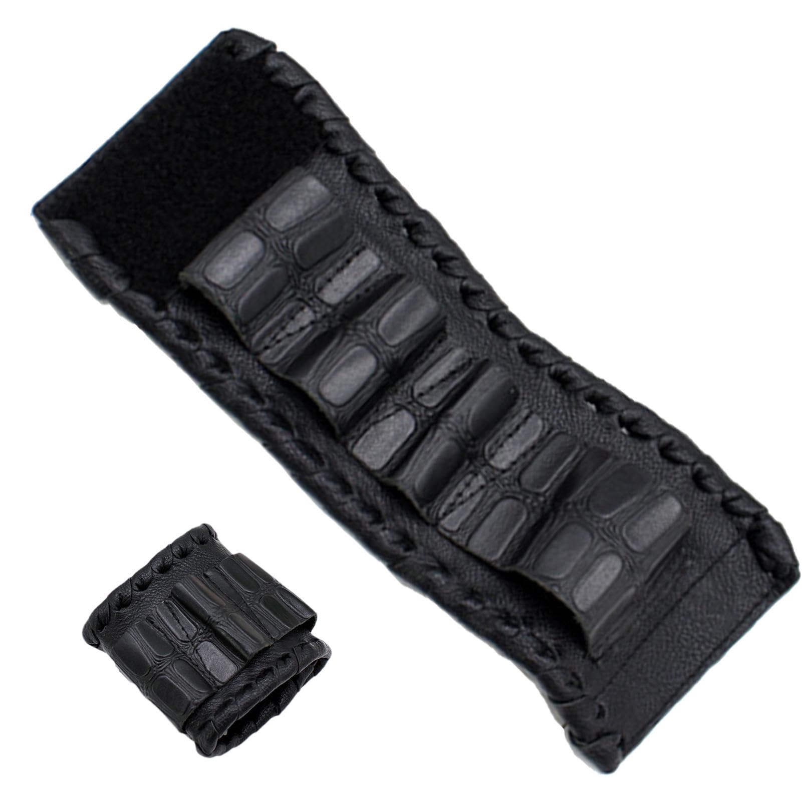 Sac à outils pour ciseaux de coiffure avec compartiments spacieux en cuir - 8
