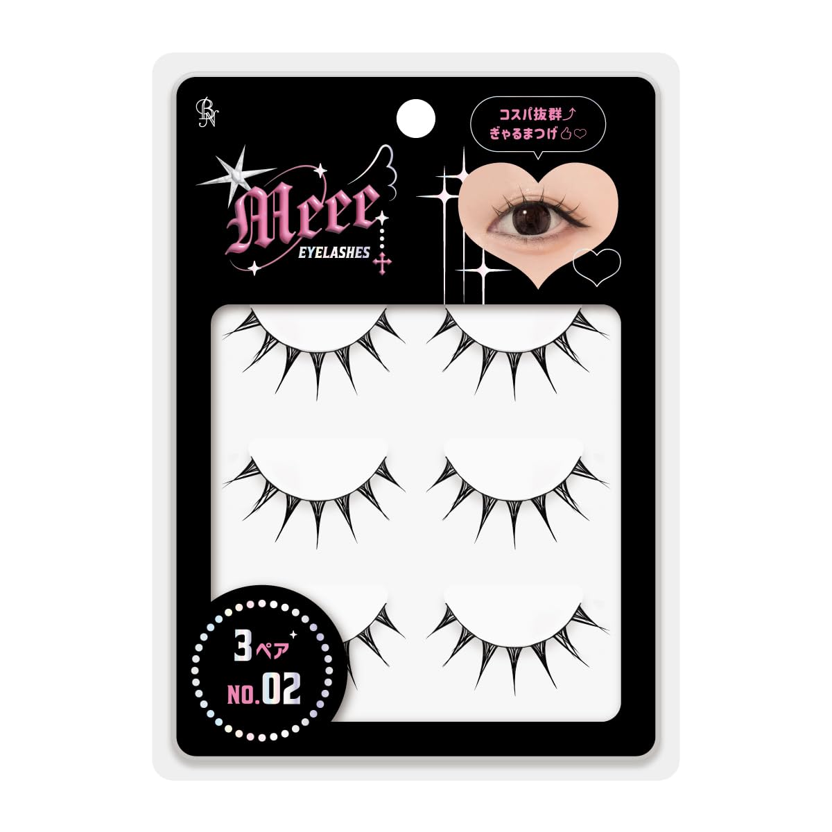 Amazon | Meee(ミー) EYELASHES つけまつげ GAT-02 ちゅるんラッシュ