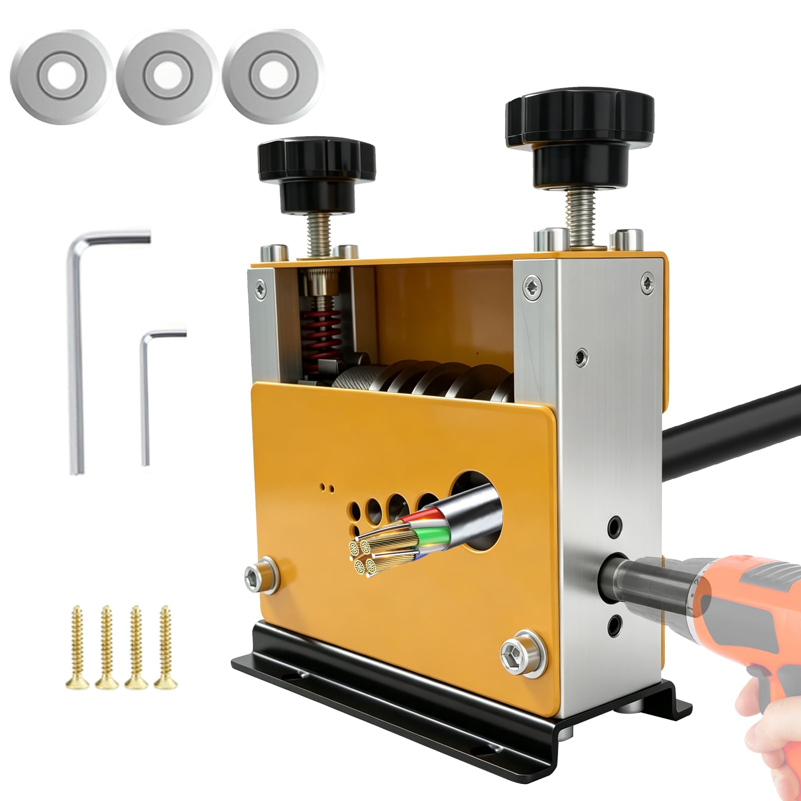 Denudeur Cable Electrique 1-20mm Machine 6 Canaux et 5 Lames