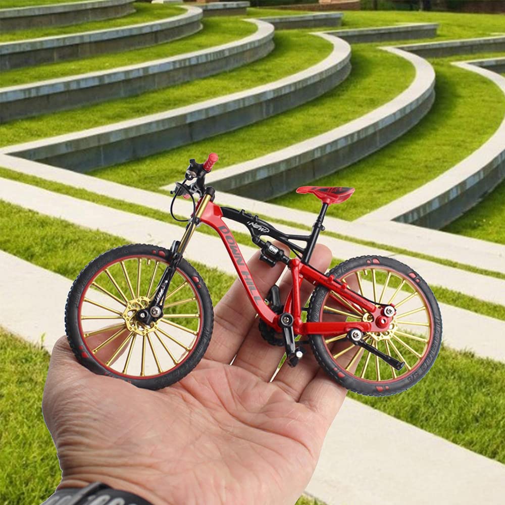 Vélo à Doigt En Alliage Rétro - Miniature Réaliste De VTT - Pour Collection, Décoration Bureau Ou Course Ludique - Cadeau Pour Amateurs De Vélo