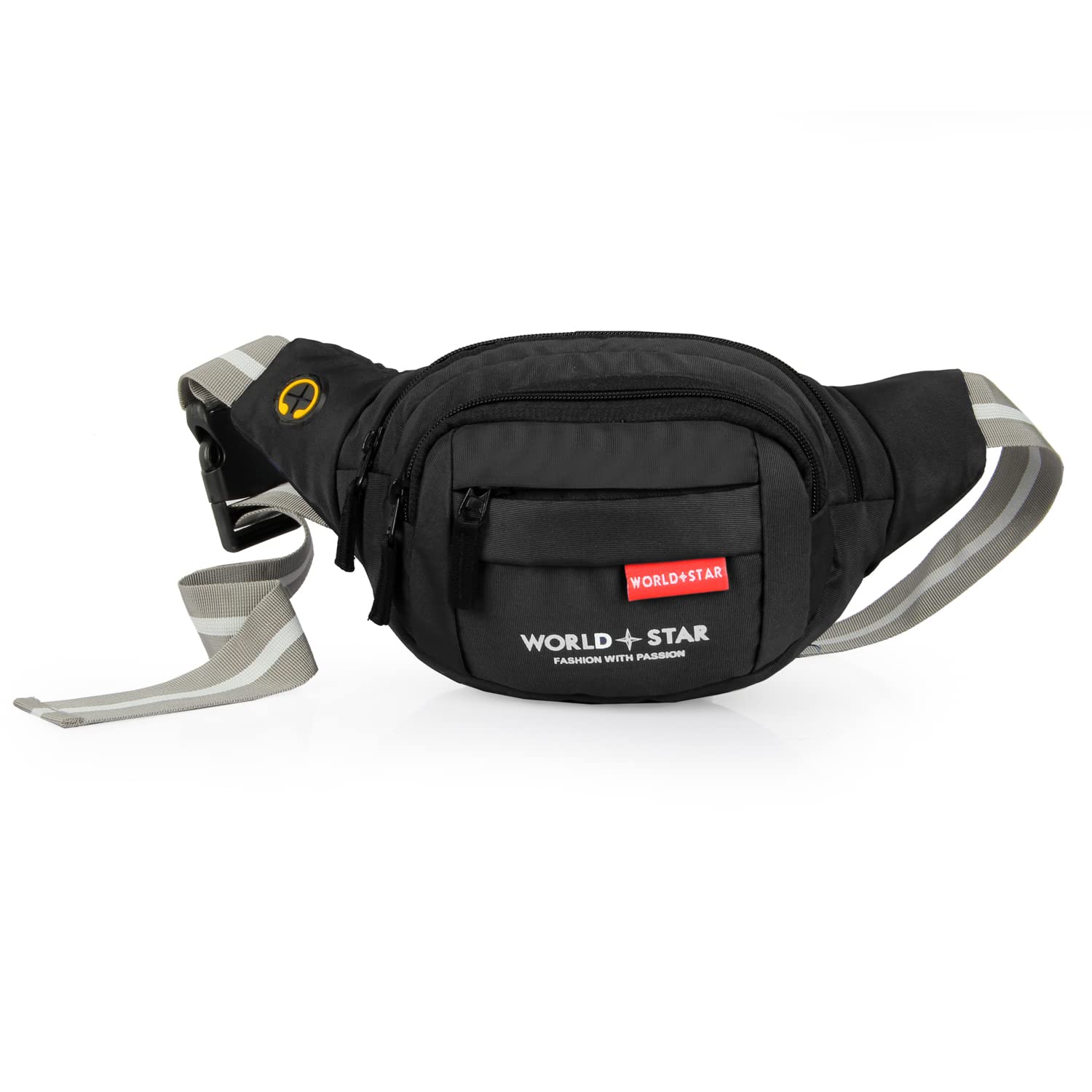 Waist Bag Elegant StyleTravel Pouch Passport Holder with Adjustable Strap Bag (Black)-image-0