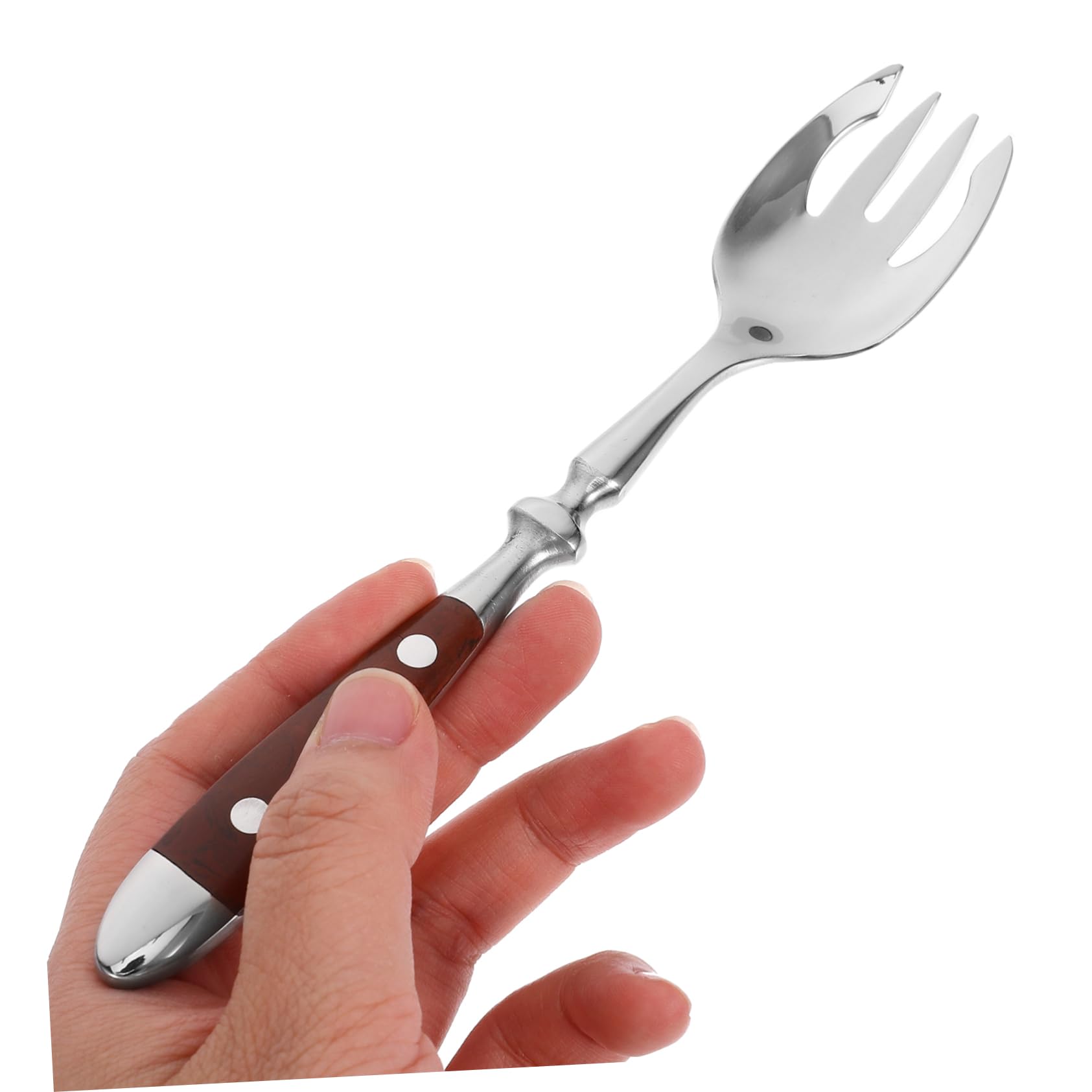 SOLUSTRE 5 Pezzi di Posate in Acciaio Inox Forchetta per Mescolare Forchetta per Gelato Forchette per Servire Forchette da Dessert Forchetta Portatile Forchette per Frutta Forchette per