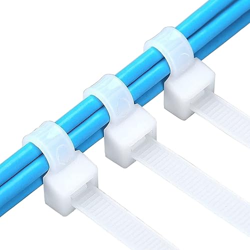 Miniatura 3 de Bridas extra largas de 48 pulgadas blancas Bridas grandes para cables uso pesado exterior 250 lbs plástico de nailon grueso Bridas 18 piezas