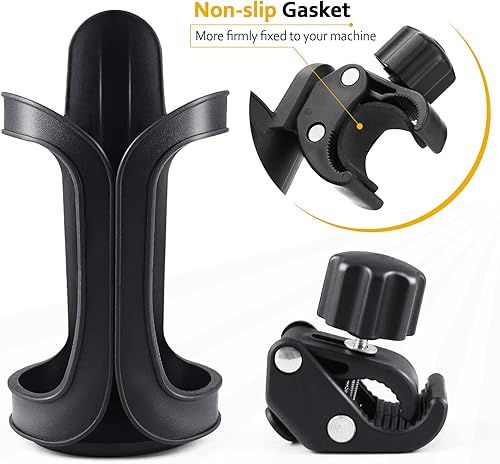 Miniatura 3 de Paquete de 2 portavasos para cochecito, portavasos universales para cochecito, organizador de botellas ajustable para bicicletas, carritos,