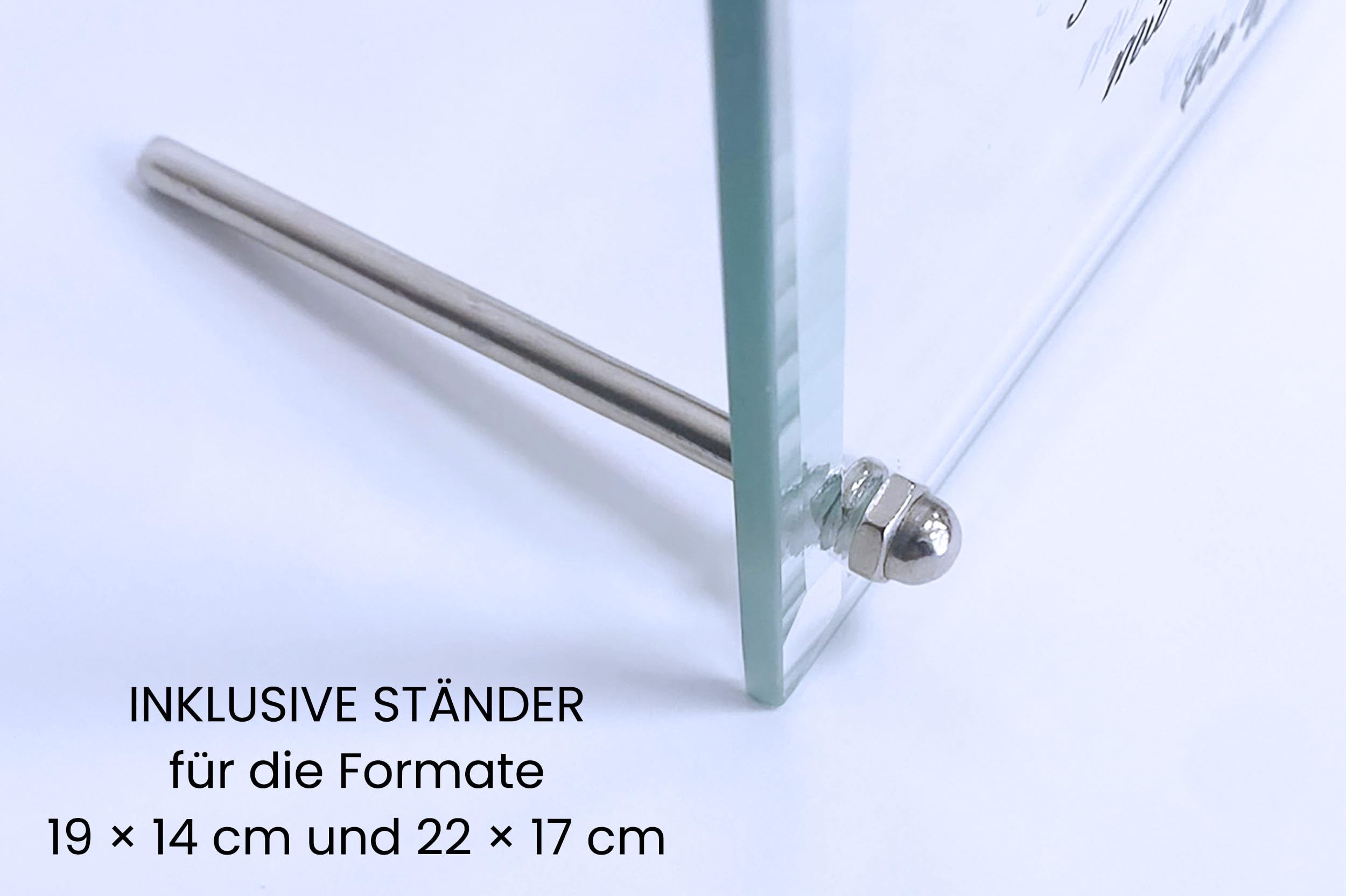 Personalisierte Kristalltafel zur Hochzeit oder Jubiläum – Elegantes Geschenk zum Ehejubiläum (z. B. 25, 40, 50 Jahre) – Gravur mit Namen, Datum & Widmung