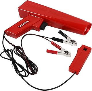 12V Professional Ignition Strobe Lamp Ignition Timing on Automotive, AutomotiveEngine Timing Light is Suitable for Automobiles, Motorcycles and Two and Four-Stroke Gasoline Engines