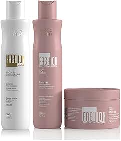 Kit Escova Progressiva Fashion Gold 300g