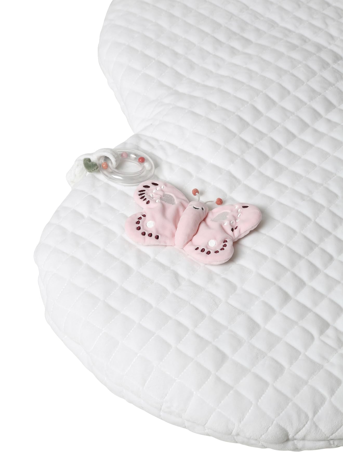 VERTBAUDET Jouet Bébé Tapis D'Éveil Nuage En Velours blanc TU