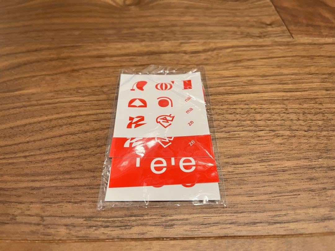 Tele キーホルダー＆ステッカーセット nai ma zeステッカー4枚