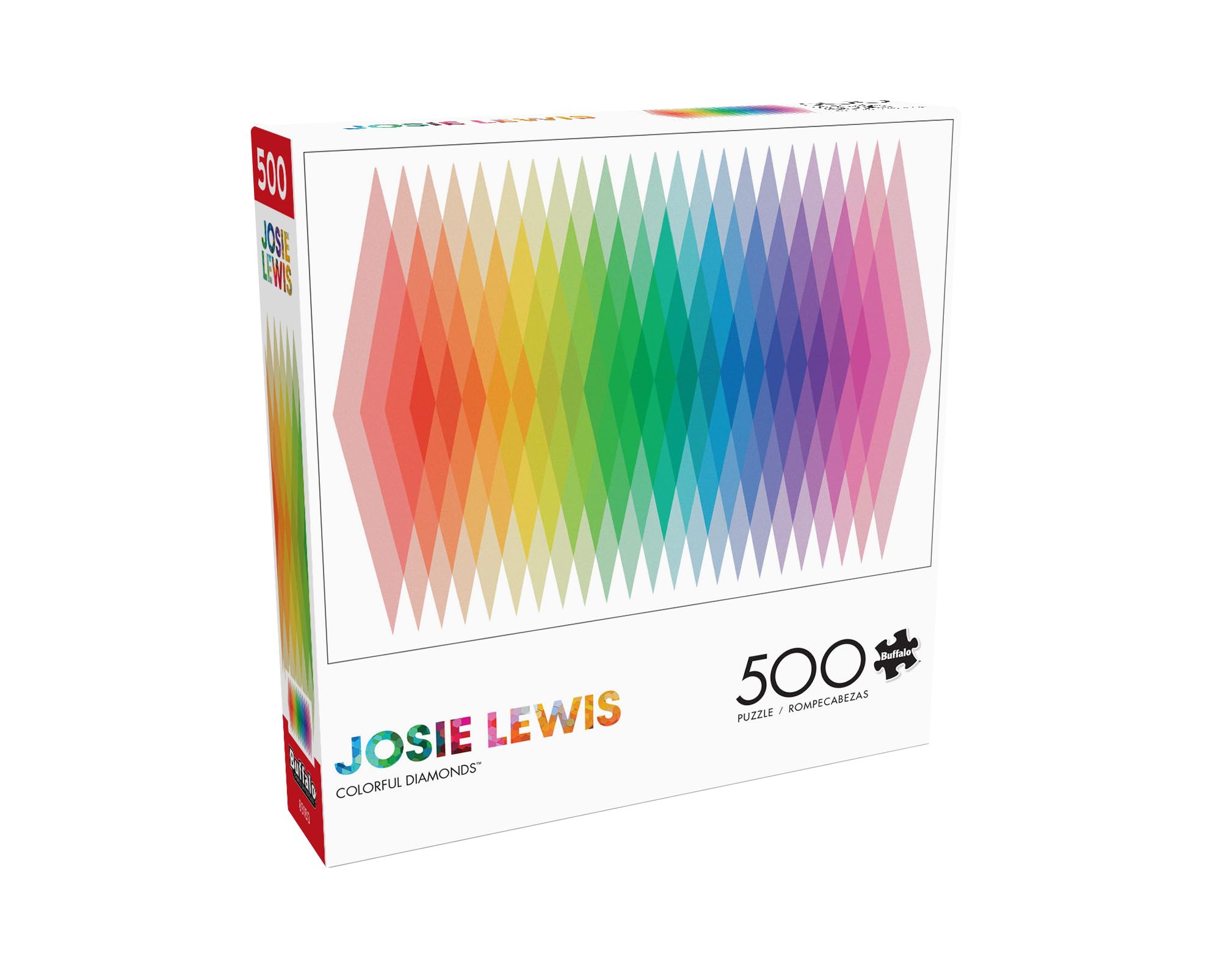 Buffalo Games - Josie Lewis - Colorful Diamonds - 500 Piece Jigsaw Puzzle
