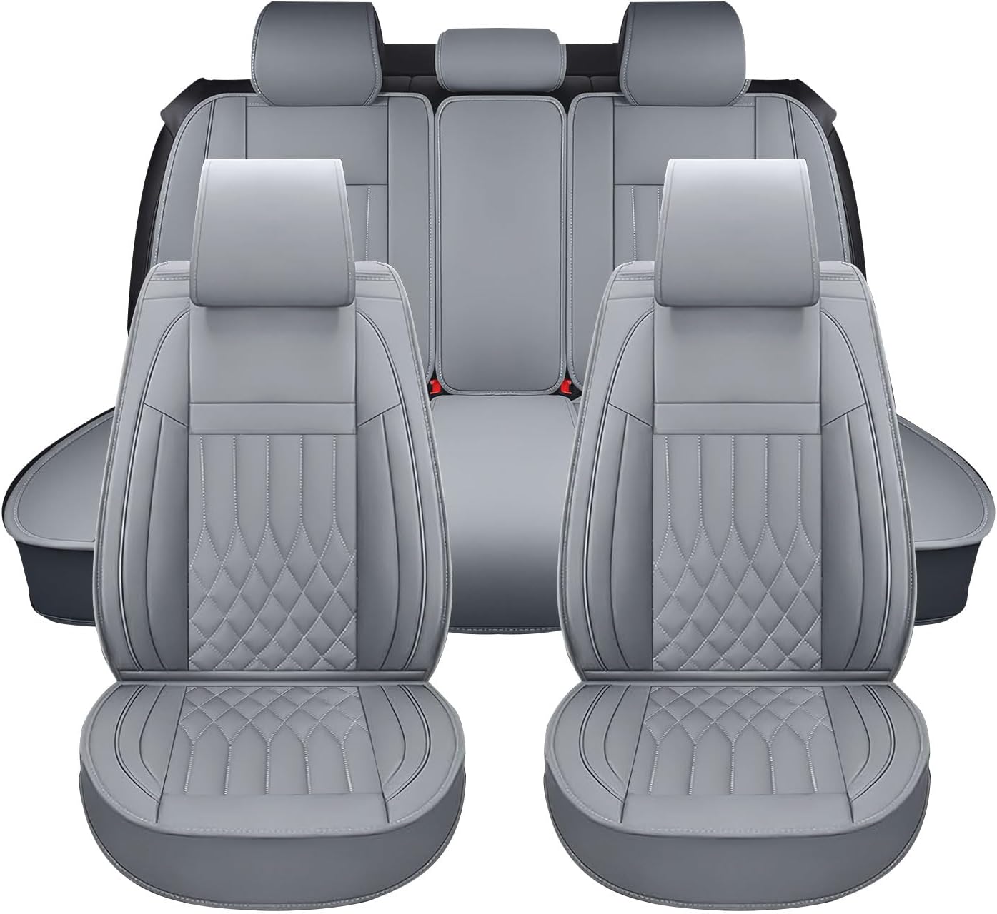 Car Seat Covers for Lexus Gx460 2010-2025 | Compatible Airbag Non-Slip Waterproof Car Seat Protector (Standard 5 Seats, Classic Grey)