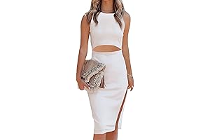 Women's Bachelorette Bridal Shower Dress Summer Crew Neck Bodycon Tank Dress