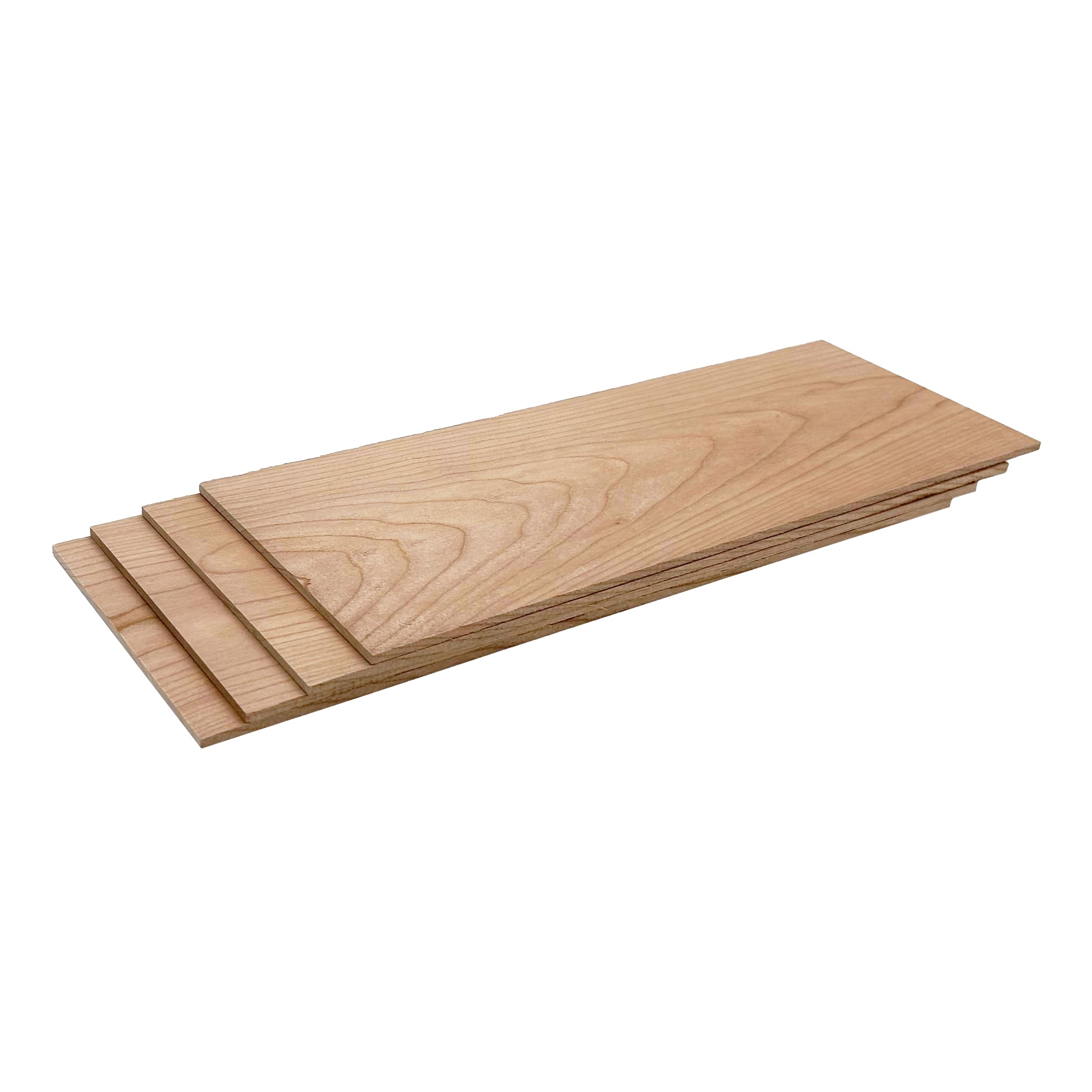 Barrington Hardwoods' 1/8" Thin Sawn Cherry Hardwood for CNC, Crafts, Hobbies, and Woodworking (4, 1/8" x 4.5" x 18")