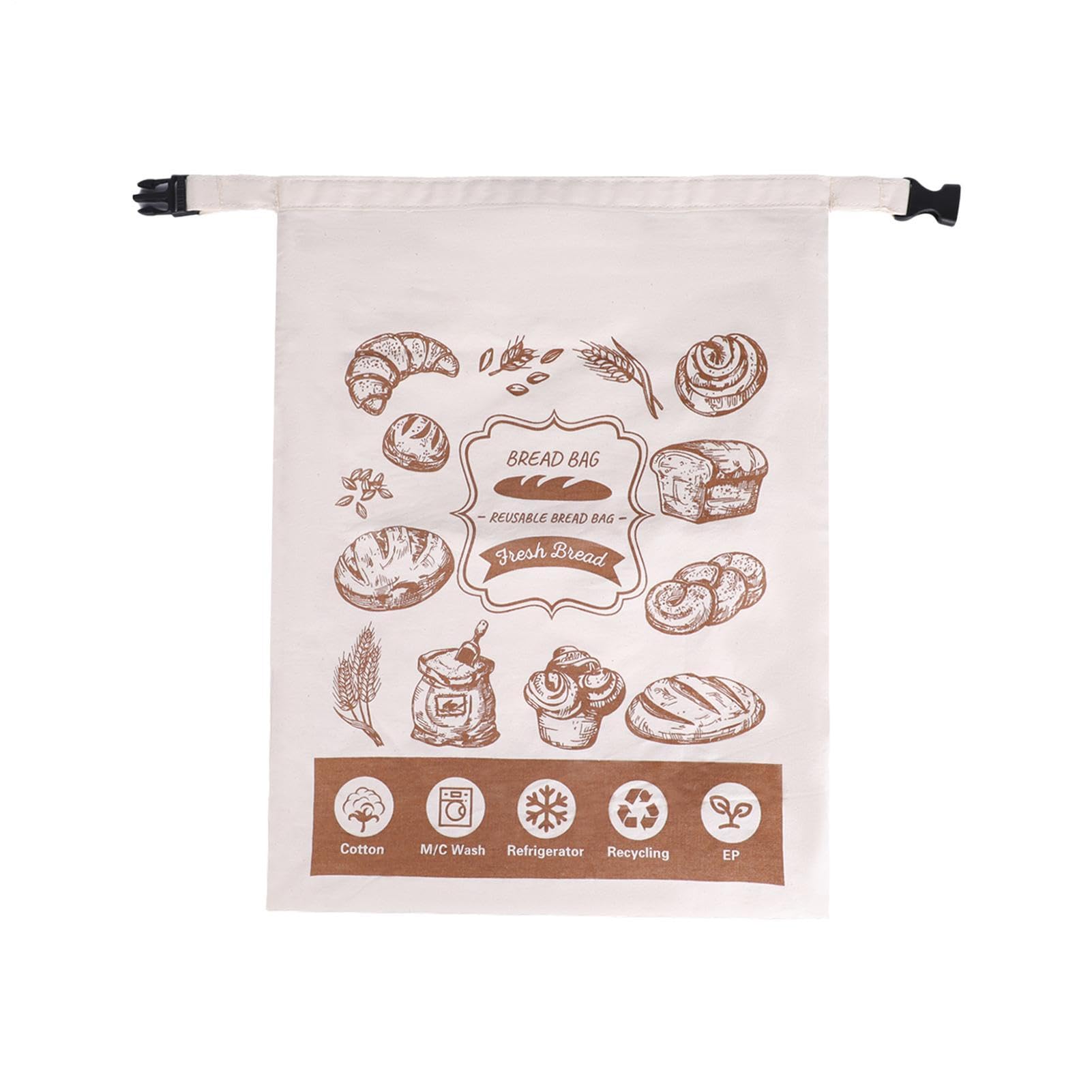 Recipiente reutilizable de alimentos y bolsas para pan sourdough de cocina