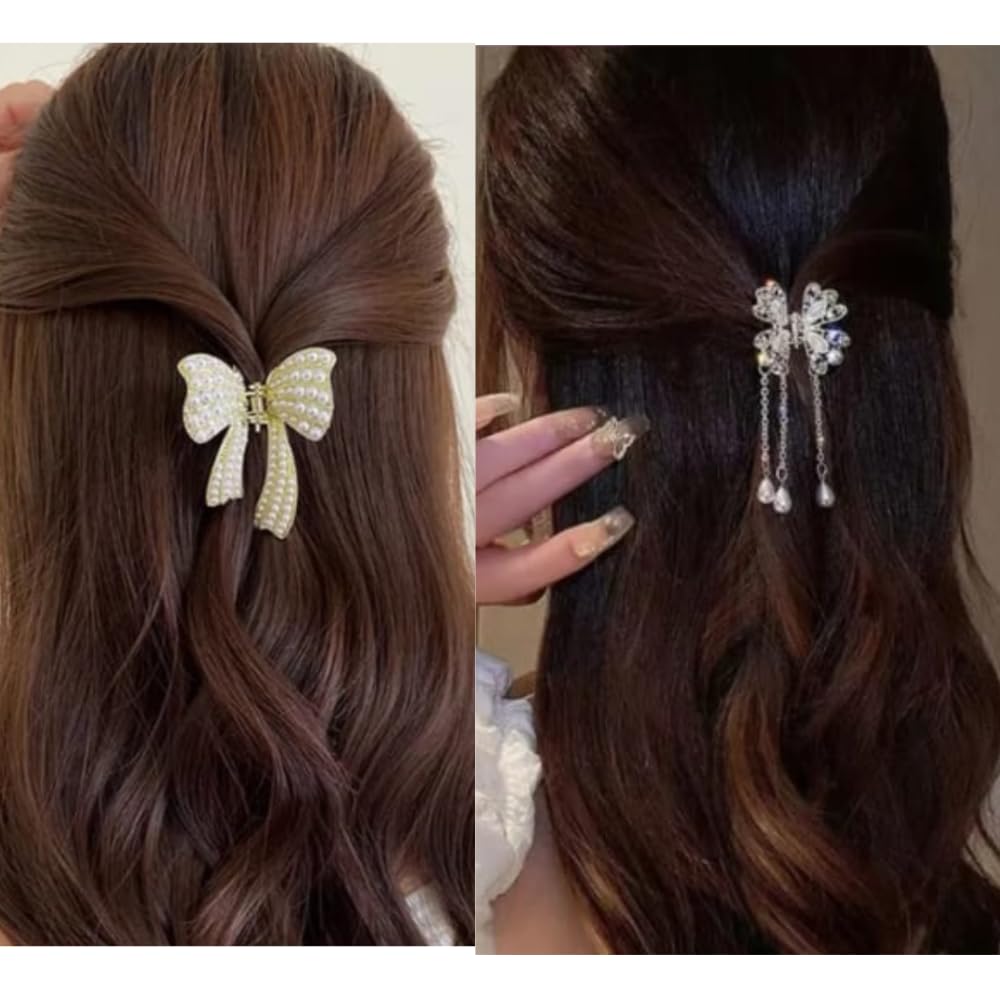 See full amazon price history chart for RSJ TRADERS-Latest StylishCombo Pearl Rhinestone Metal Butterfly Tassel pearl Bow Flower 2 pcs Hair Claw Clip for Women and Teen Girls RSJ TRADERS-Latest StylishCombo Pearl Rhinestone Metal Butterfly Tassel pearl Bow Flower 2 pcs Hair Claw Clip for Women and Teen Girls (B0CDVDRT3B) Amazon Price History, Amazon Price Tracker