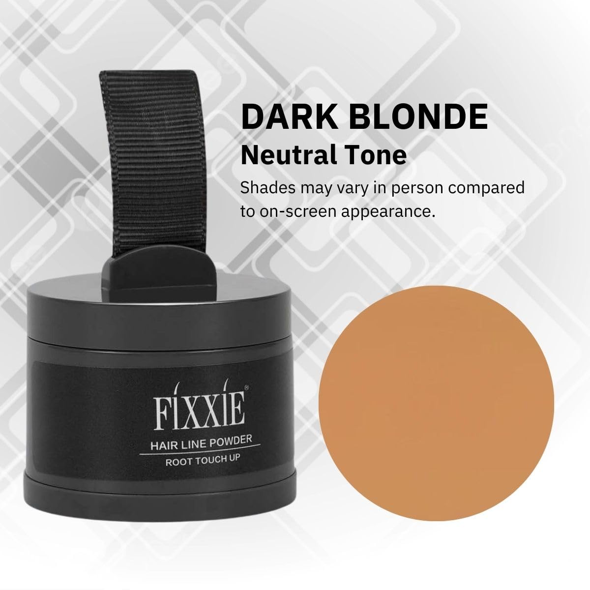 Hairline Powder, Root Touch Up Dark Blonde Powder, Instant Hair Loss Concealer Hair Powder for Thinning Hair, Windproof & Sweatproof Hair Root Cover Up Powder with Mirror and Puff - Image 2