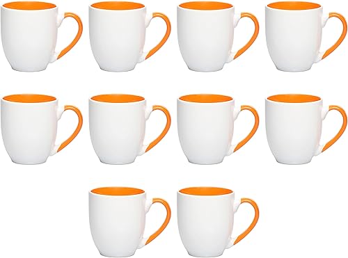 Miniatura 59 de Juego de 50 tazas de café grandes estilo bistro personalizadas de 16 onzas, paquete a granel personalizado, perfectas para café, té, expreso, cacao