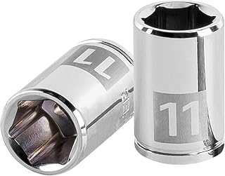 Truper 13173 / D-4711M - 11 mm 6-point Socket, 1/4