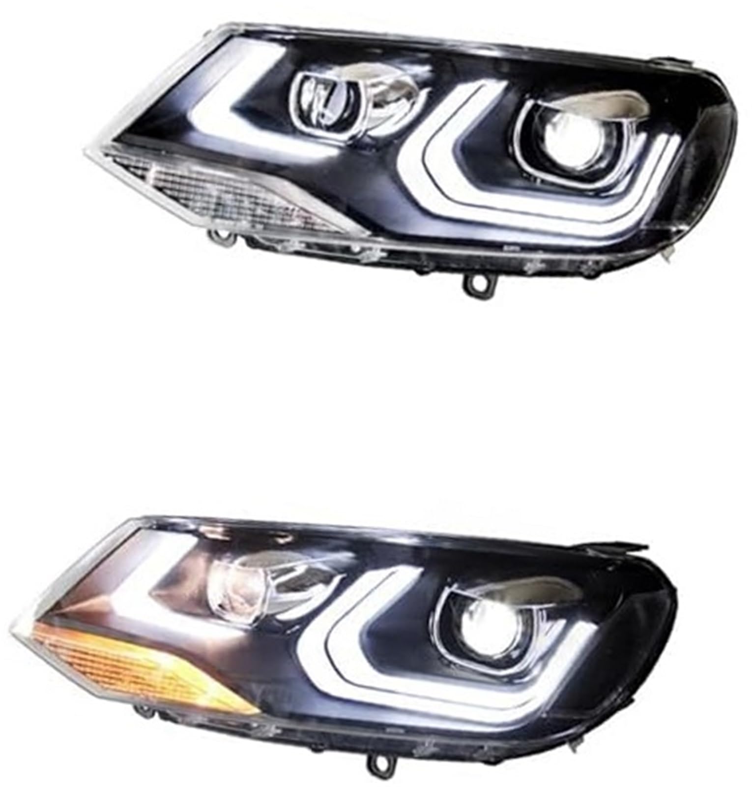Obudowa reflektora samochodowego, dla Vw, dla Touareg 2010-2014 2015 2016 reflektory Drl żarówka biksenonowa światła przednie światło drogowe