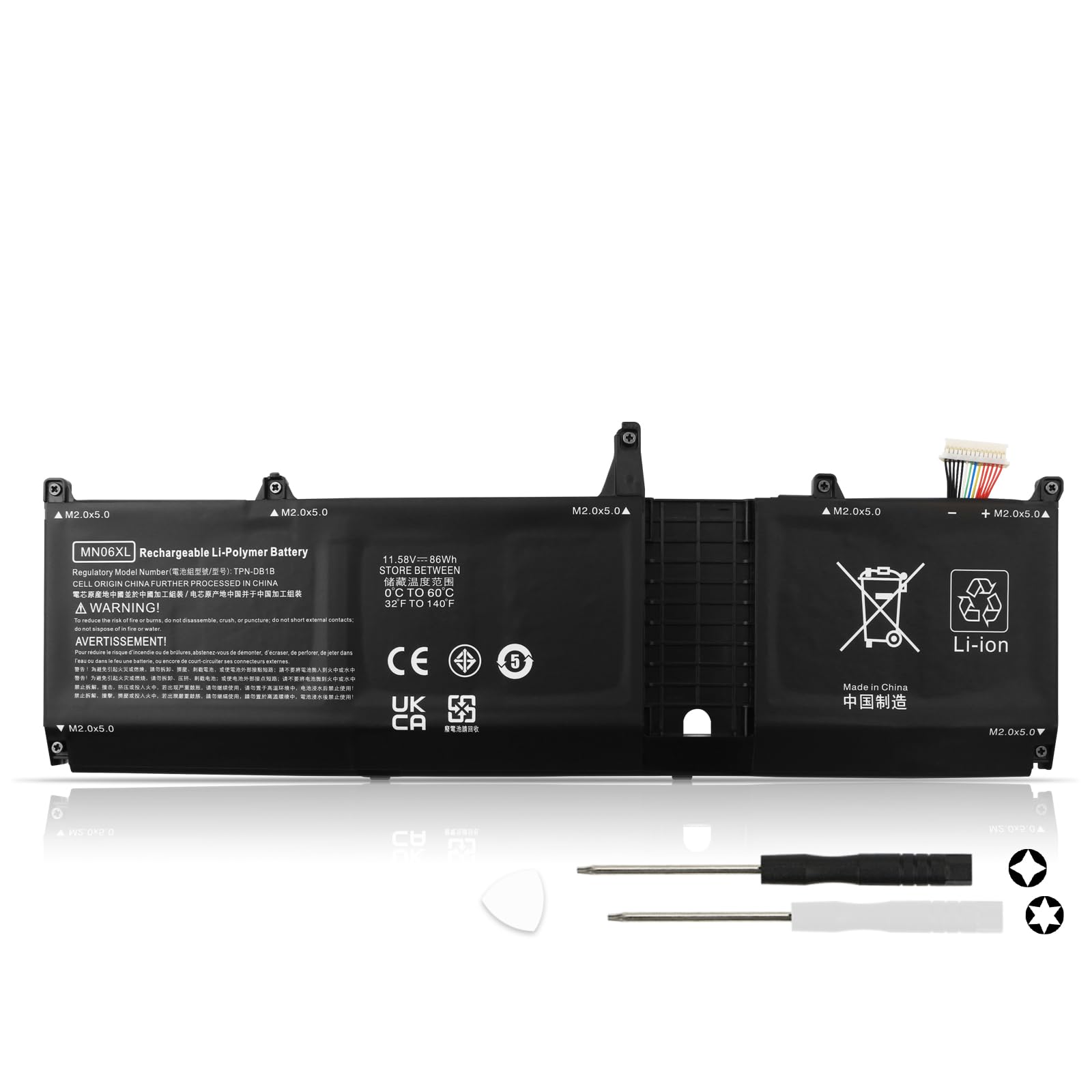 86Wh MN06XL Batteria per HP Zbook Studio 16 G9 G10 G11 Mobile Workstation | MN06086XL M82230-005 M82220-1C1 M82220-2C1 TPN-DB1B TPN-DBIB TPN-IB0M 31CP7/44/67-2 Notebook PC Replacement Battery