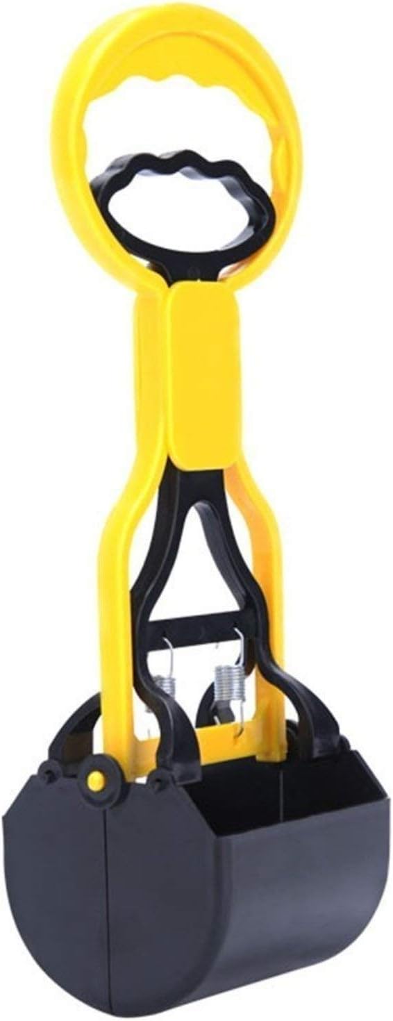 PSK PET MART Dog One Handed Pooper Scooper, Easy to Use 28 cm Long Handle Solid High Strength Material and Durable Spring Poop Scoop for Outdoor/Indoor Dogs, Cats, Animal Waste