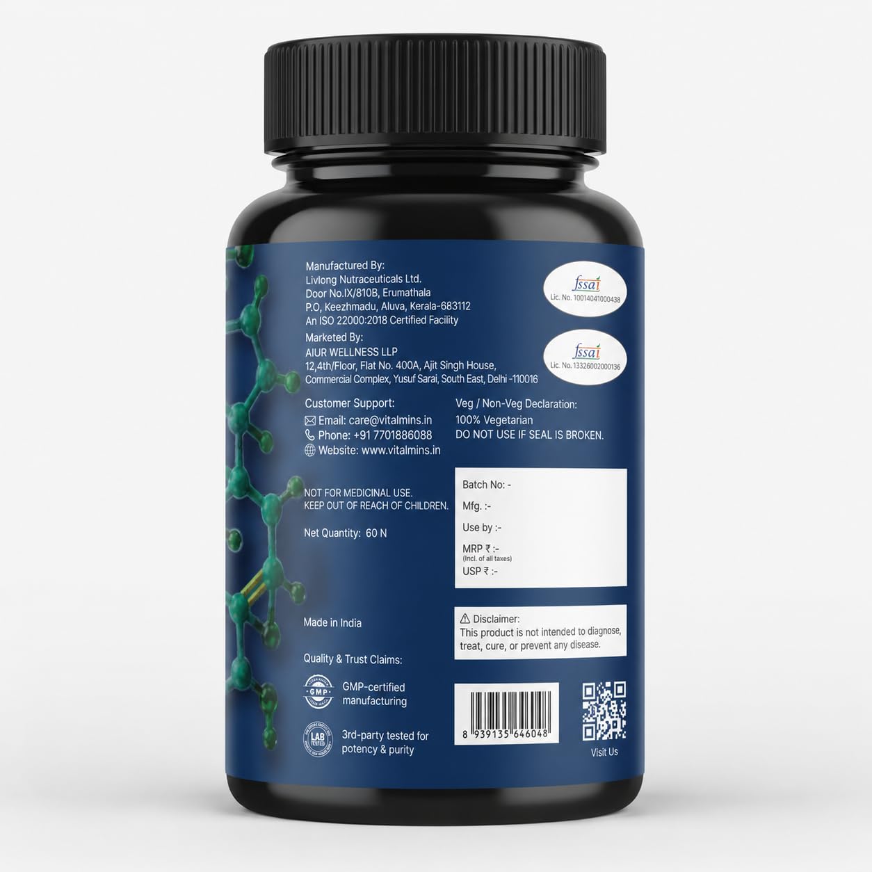 Ashwagandha Capsules with SHODEN® Extract, 35% Withanolide Glycosides, Stress Management and Immunity Support, 60 Vegetable Capsules — Amazon image 8