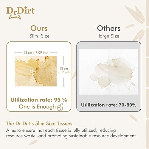 Miniatura 3 de DrDirt Tejidos de bambú de 3 capas, 110 unidades, bolsa de bambú para pañuelos faciales de bambú, paquete de 4 con dispensador montado en la pared,