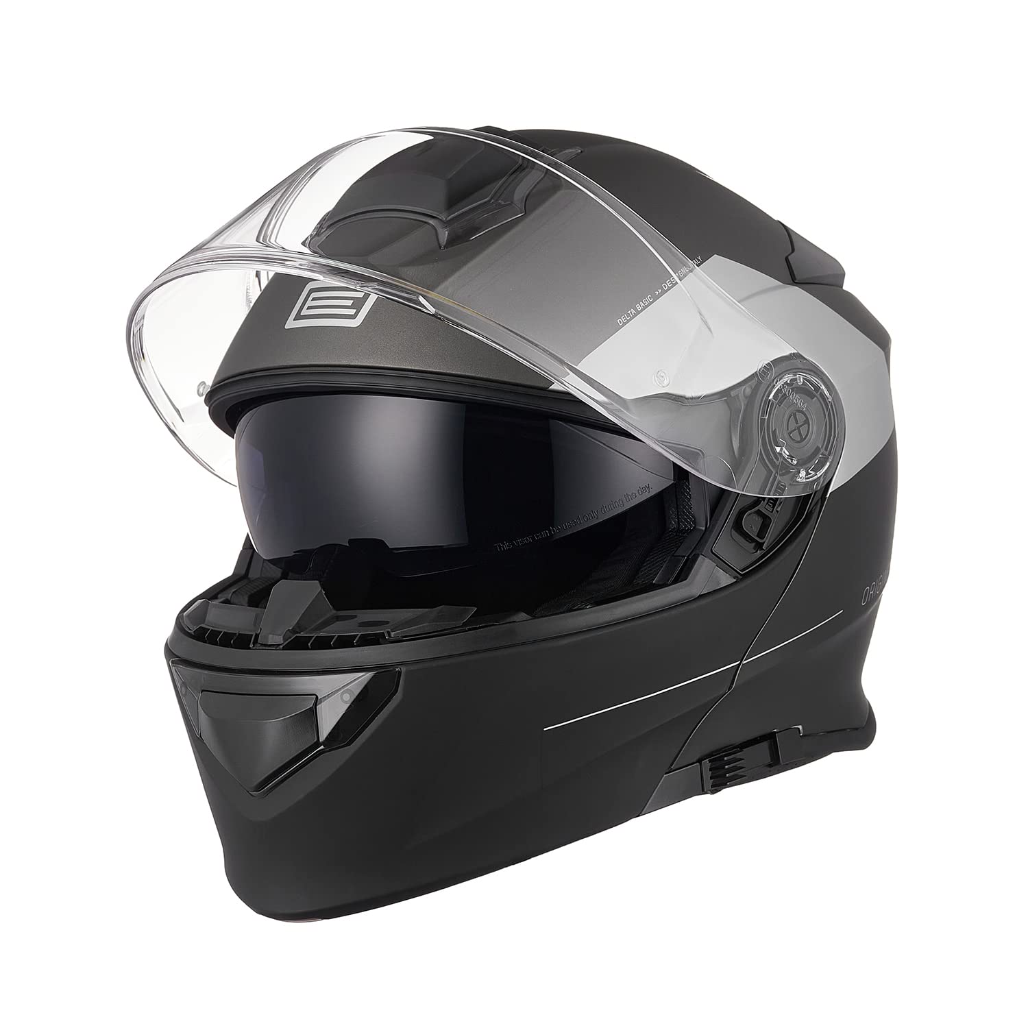 ORIGINE Casco Moto Modulare Omologato ECE Integrale Casco con Doppia Visiera Parasole