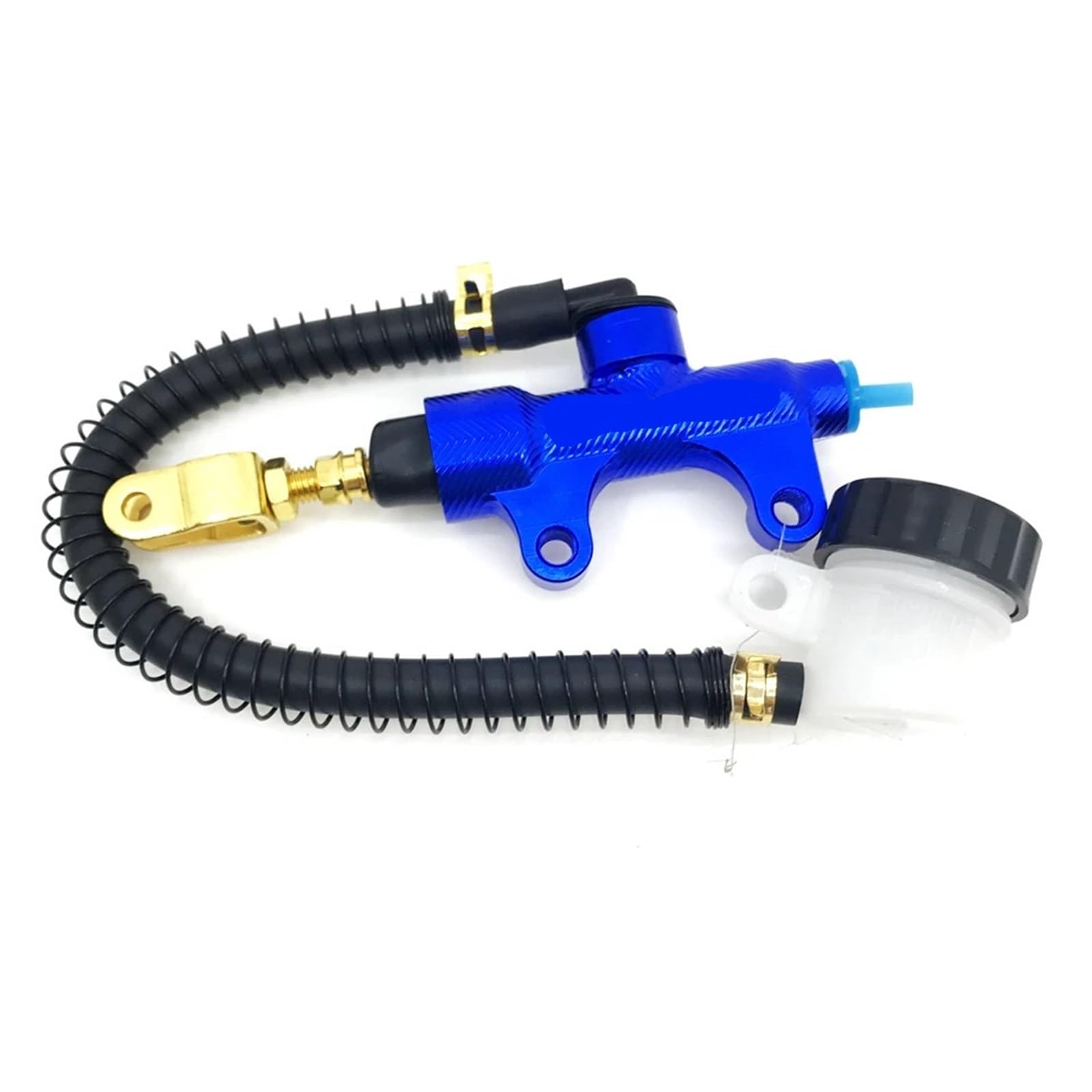 APSHDNCU Forward Brake Pump Universal 48mm Motorcycle Rear Brake Pedal Hydraulic Master Cylinder Pump Kit(Blue)
