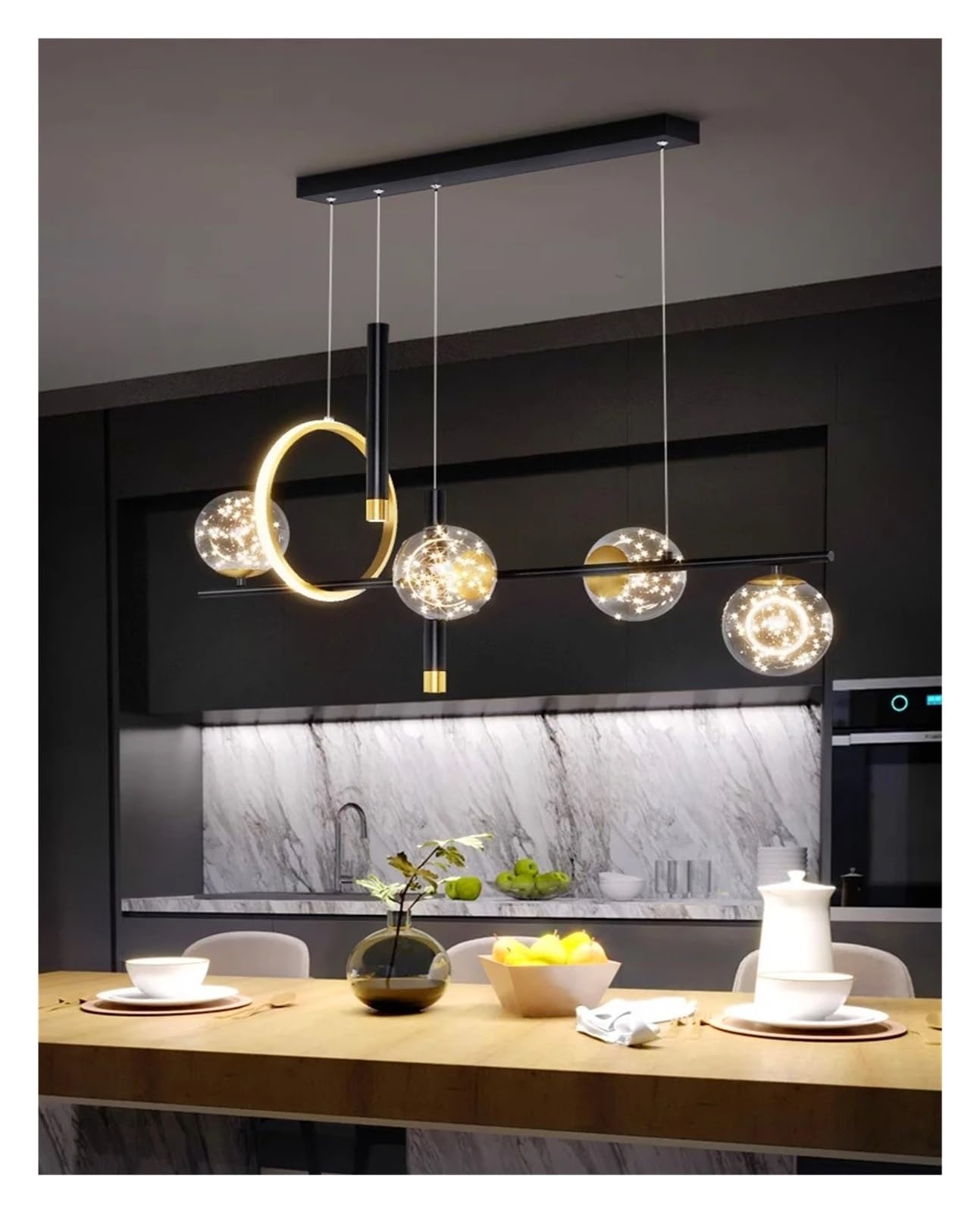 KLXSIVU Home Decoration Chandelier Dining Room Pendant Lights Indoor Lighting Light Fixture Ceiling Lamps Salon Fancy