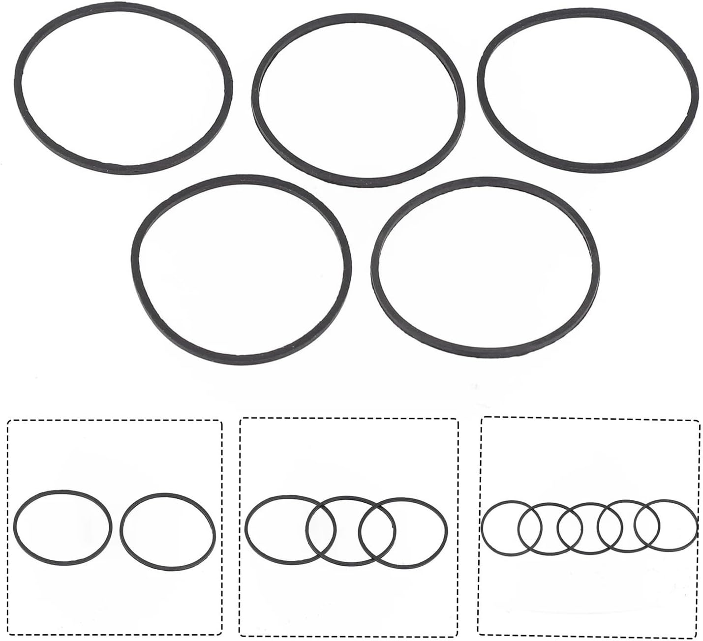 5pc Carburetor Float Bowl Gaskets O Ring Fit for 693981 280492 Carburetor Lawn Mower Garden Tool