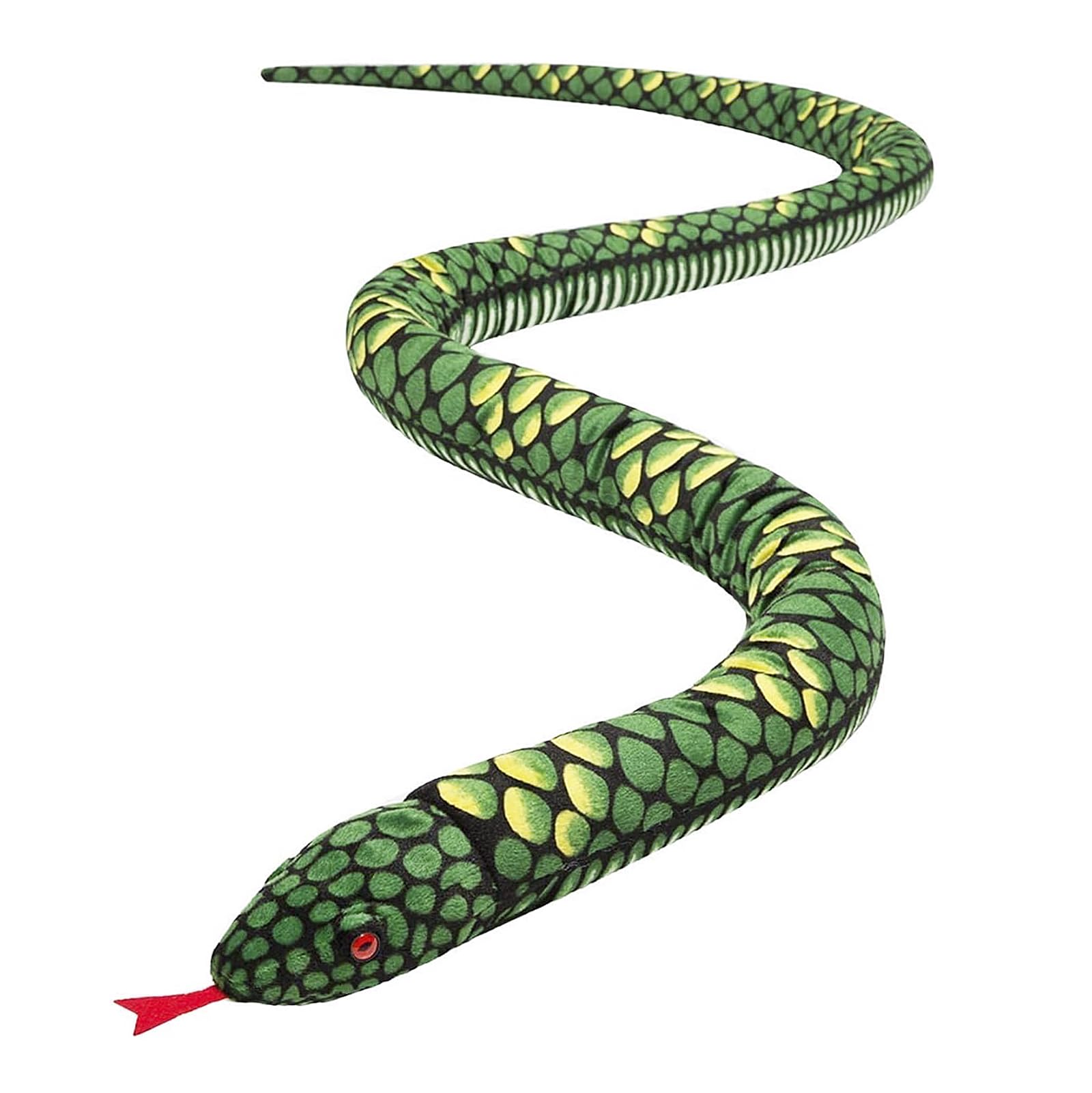 OhMill Jumbo 280cm Fake Python Snake Soft Doll Cuddly Plush Toy Sofa Bed Pillow Cushion Children Playtime Stuffed Animated Halloween Python Tricky Toys - Image 2