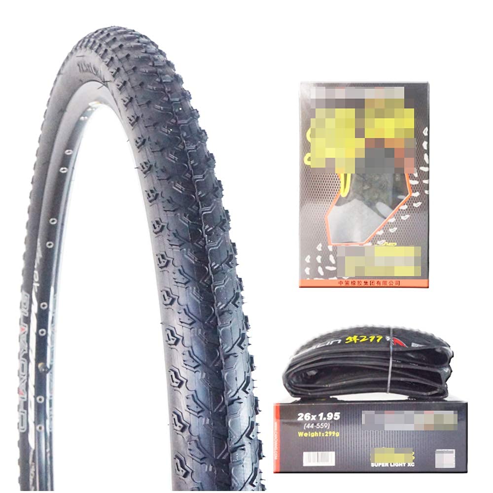 Pneumatici per Bici da 120 tpi, Pneumatici tubeless Pieghevoli 26X1,95, Pneumatici per Mountain Bike Antiscivolo Resistenti all'Usura 27X1,95, Accessori per l'equitazione all'aperto