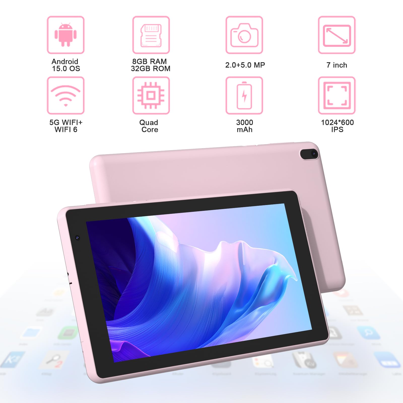 Amazon.com : COOPERS Tablet Android 15 Tablets 7 inch, 8GB RAM