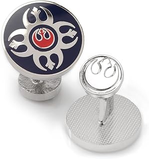Rebel Blue Red Cufflinks, Officially Licensed Star Wars, one_size, Non-Precious Metal, no gemstone