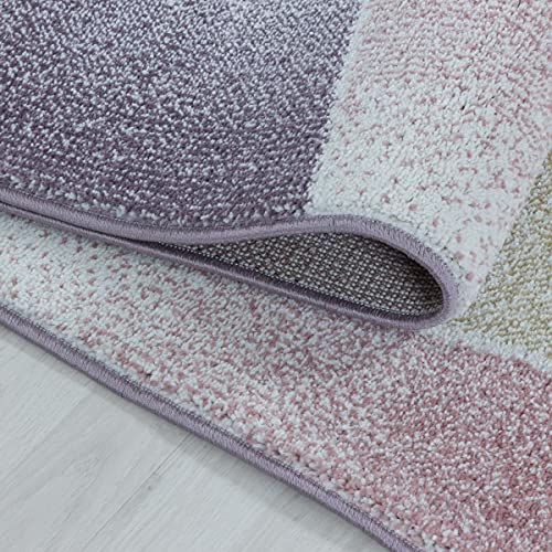 Tapis design abstrait multicolore grand format résistant et isolant - 6