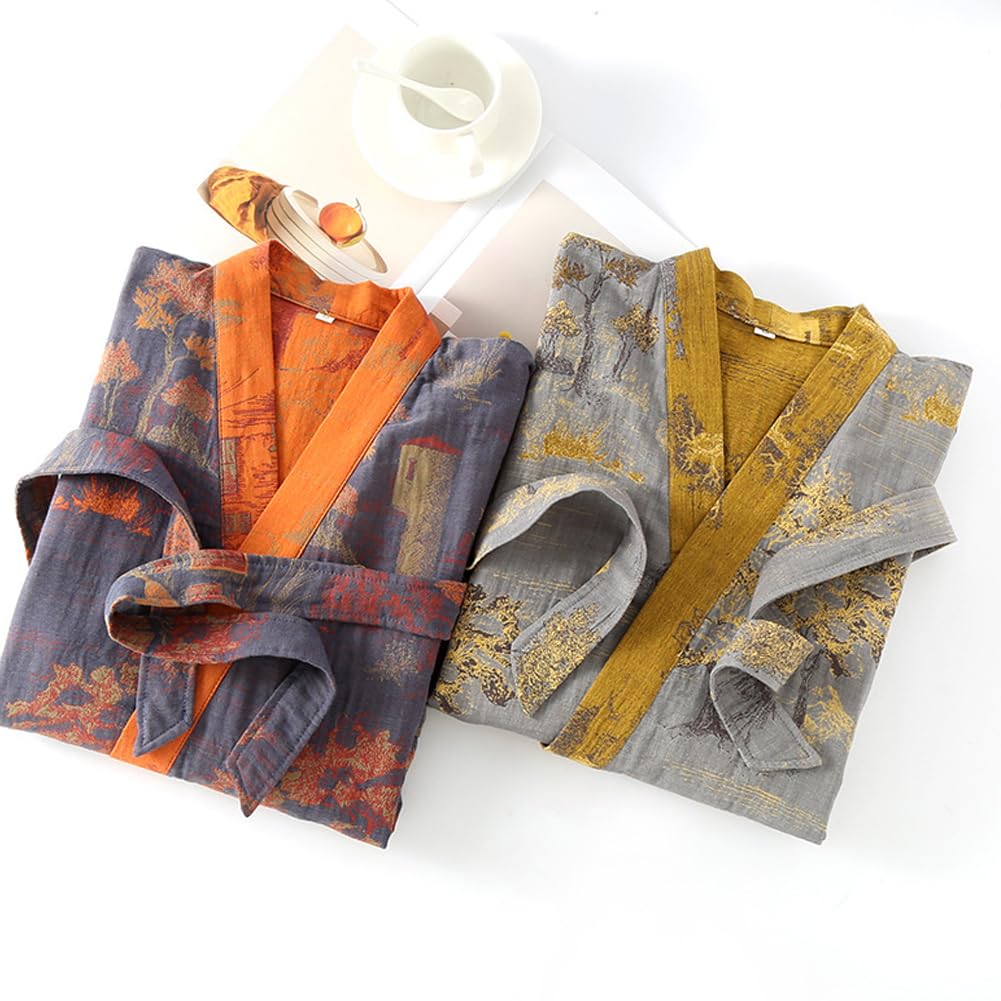 Pyjama de style japonais en gaze de coton