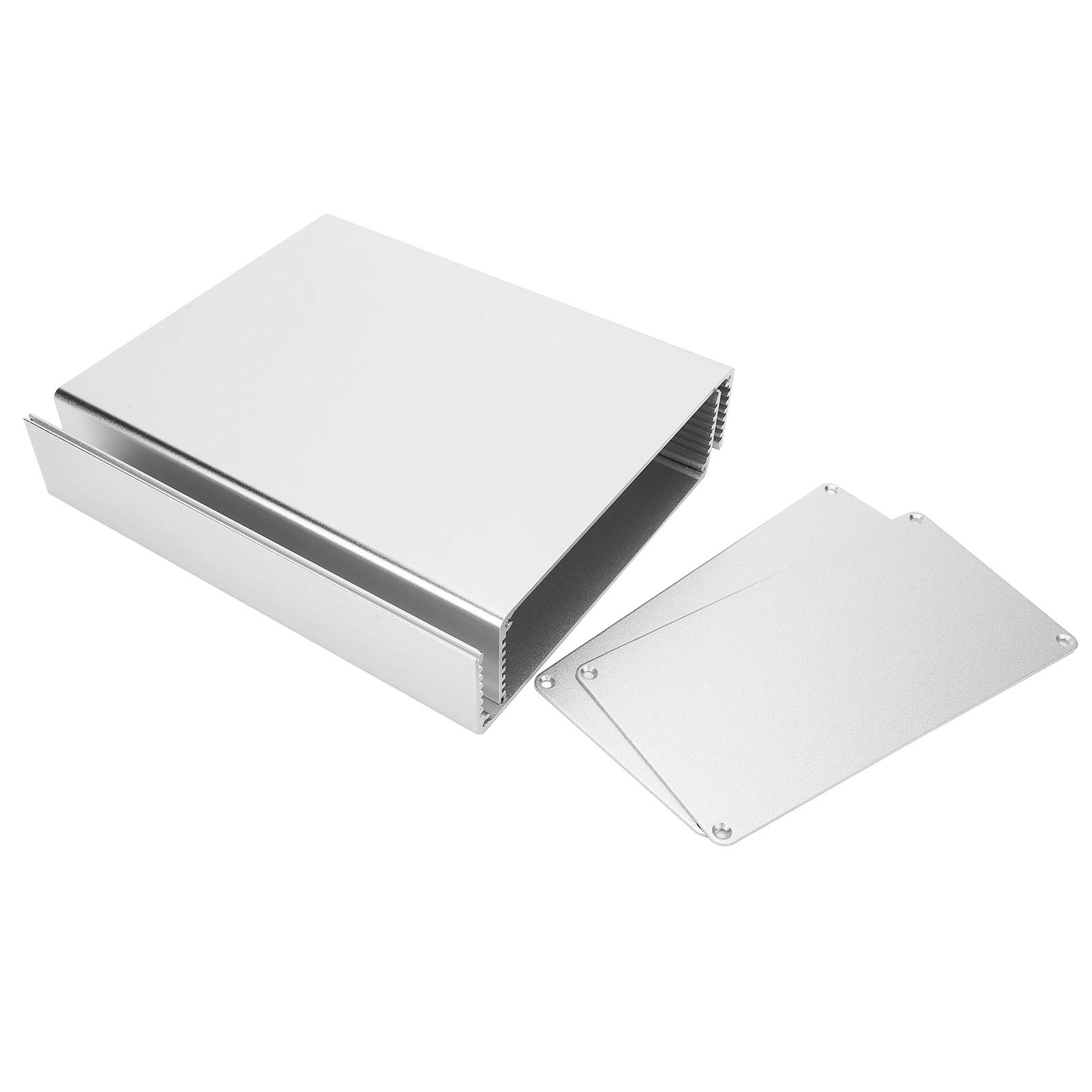 KIMISS Custodia in Lega di Alluminio per Circuiti Stampati - Custodia per Apparecchiature Industriali 80x160x200 Mm - Custodia Elettrica Resistente, Leggera e Personalizzabile (#1)